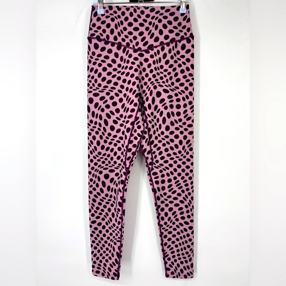 NWOT Cosmopolitan X Balance Athletica Vitality Pant in Polka Dot Purple M - Picture 1 of 2